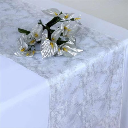 Floral Lace Netting Table Runner