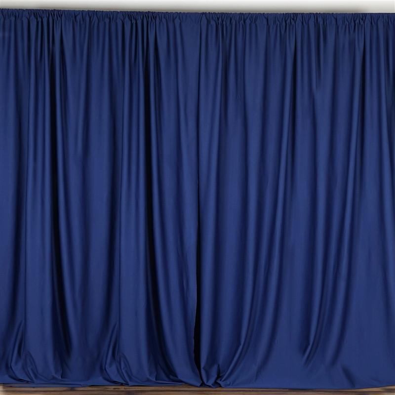 Fire Retardant Polyester Curtain Panel Backdrops With Rod Pockets - Image 3