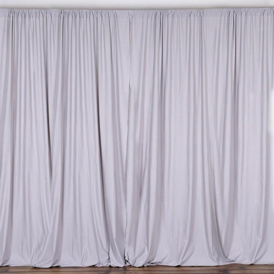 Fire Retardant Polyester Curtain Panel Backdrops With Rod Pockets - Image 4