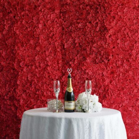 11 Sq Ft | 4 Panels UV Protected Hydrangea Flower Wall Mat Panel