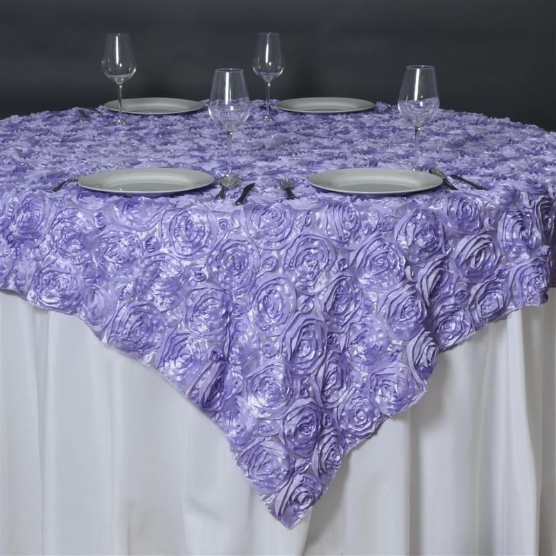 3D Rosette Satin Square Overlay - Image 4