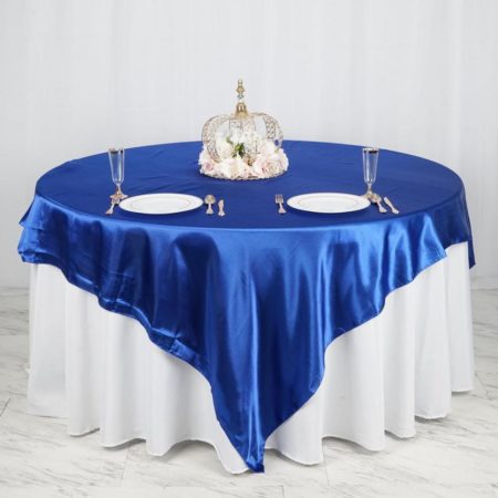 Seamless Square Satin Table Overlays